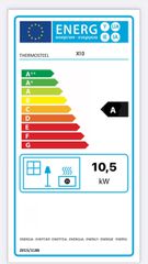 THERMOSTEEL X10 Σόμπα Ξύλου 10,5 Kw 60τμ-thumb-1