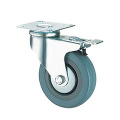 ΡΟΔΑ ΠΕΡΙΣΤΡΕΦΟΜΕΝΗ ΓΚΡΙ ΜΕ ΦΡΕΝΟ 075mm 070kg/ΡΟΔΑ