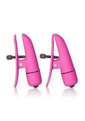 Vibrating Nipple Play Nipplettes Pink - Calexotics