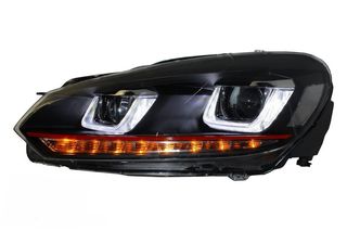 Προβολείς για VW Golf 6 VI (2008-2012) Golf 7 3D LED DRL U-Design