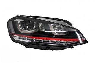 Προβολείς LED κατάλληλοι για VW Golf 7 VII (2012-2017) ΚΟΚΚΙΝΟ R20 GTI Look 