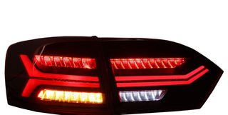 Πίσω φώτα LED κατάλληλο για VW Jetta Mk6 VI (2012-2014) Red smoked