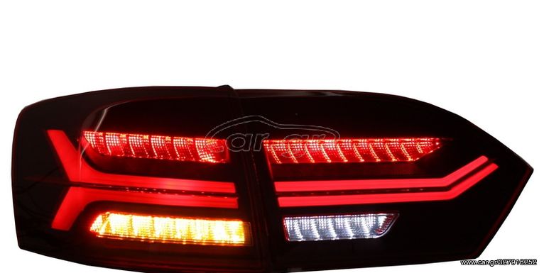 Πίσω φώτα LED κατάλληλο για VW Jetta Mk6 VI (2012-2014) Red smoked