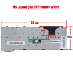 Πληκτρολόγιο Laptop - Keyboard για Fujitsu E8010 E8110 E8210 E8310 E8410 E8420 US Pointer White ( Κωδ.40858USPOINTER )-thumb-1