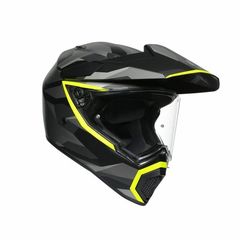 ΚΡΑΝΟΣ DUAL AX-9 MULTI SIBERIA MATT BLACK/YELLOW FLUO MPLK| AGV