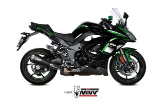 Mivv Tελικό Εξάτμισης Delta Race Black S.Steel/Carbon End Kawasaki Ninja 1000 SX/Tourer 2020 - 2023*