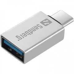 Sandberg Adapter USB-C (ST) > USB-A (BU) Silver