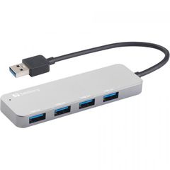 Sandberg USB3.0 HUB 4Port  SuperSpeed ??passive Silver