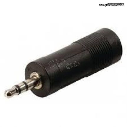 Αντάπτορας Powertech  Stereo 3.5mm M/F 6.35mm