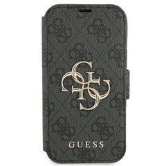 Θήκη κινητού Guess iPhone 13 mini 5,4 "gray / gray book 4G Big Metal Logo