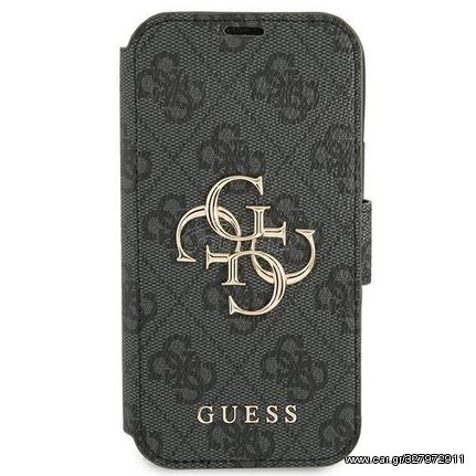 Θήκη κινητού Guess iPhone 13 mini 5,4 "gray / gray book 4G Big Metal Logo