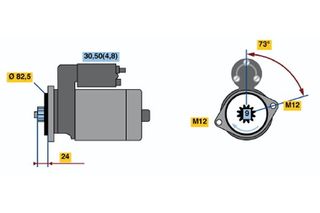 Μίζα VW CRAFTER 30-35, CRAFTER 30-50 2.5D 04.06-05.13