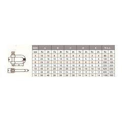 ΝΑΥΤΙΚΟ ΚΛΕΙΔΙ INOX ΤΥΠΟΥ D 06mm SS316