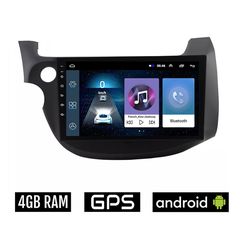 HONDA JAZZ (2008 - 2012) Android οθόνη αυτοκίνητου 4GB με GPS WI-FI (ηχοσύστημα αφής 10" ιντσών OEM Youtube Playstore MP3 USB Radio Bluetooth Mirrorlink εργοστασιακή, 4x60W, AUX) HN74-4GB