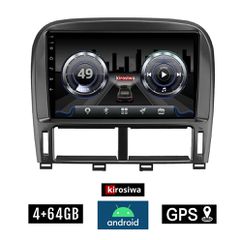 KIROSIWA 4+64GB LEXUS LS 430 - XF 430 2000-2006 Android οθόνη αυτοκίνητου 4GB με GPS WI-FI (ηχοσύστημα αφής 9" ιντσών OEM Youtube Playstore MP3 USB Radio Bluetooth Mirrorlink DSP 4x60W Apple Carplay A