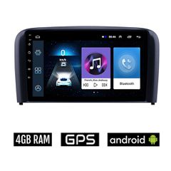 VOLVO S80 (2001-2006) Android οθόνη αυτοκίνητου 4GB με GPS WI-FI (ηχοσύστημα αφής 9" ιντσών OEM Youtube Playstore MP3 USB Radio Bluetooth Mirrorlink εργοστασιακή, 4x60W, AUX) VOL524-4GB