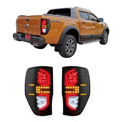 Ford Ranger (T6) 2012-2016 Πίσω Φανάρια Smoked Led [Yellow]