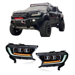 Ford Ranger (T7/T8) 2016+ Εμπρόσθια Φανάρια Led [Bugatti Style]