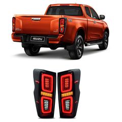 Isuzu D-Max 2019+ Πίσω Φανάρια Led [Square]