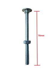 Καρόβιδα (κασονόβιδα) γαλβανιζέ 6x70mm μαζί με παξιμάδι