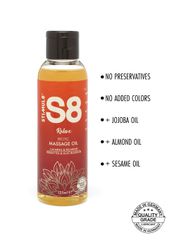 Λάδι Μασάζ S8 Massage Oil Green Tea & Lilac Blossom 125ml