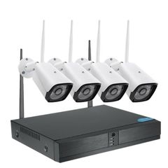 CCTV Set 4 CH 3.0 Megapixel Wifi NVR Kits 3MP Wireless System