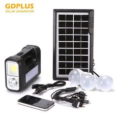 Ηλιακό σύστημα με 3 λάμπες LED Solar Light Lamp System Kit