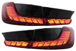 Πίσω φώτα Full LED για BMW Σειρά 3 G20 G28 M3 G80 Sedan (2018-2022) Red Smoke