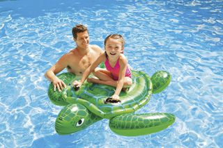 Intex Παιδικο Φουσκωτο Στρωμα Lil' Sea Turtle Ride On (57524)