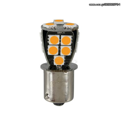 P21W 24/32V Ba15s 110lm 18xSMDx1CHIP LED CAN-BUS (ΦΟΥΝΤΟΥΚΙ) ΠΟΡΤΟΚΑΛΙ BLISTER​ LAMPA - 1 TEM.