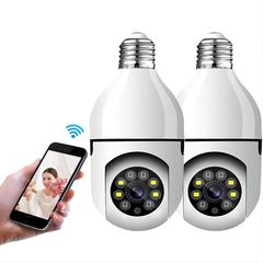 2pc Wireless Wifi Light Bulb Camera Security Camera
