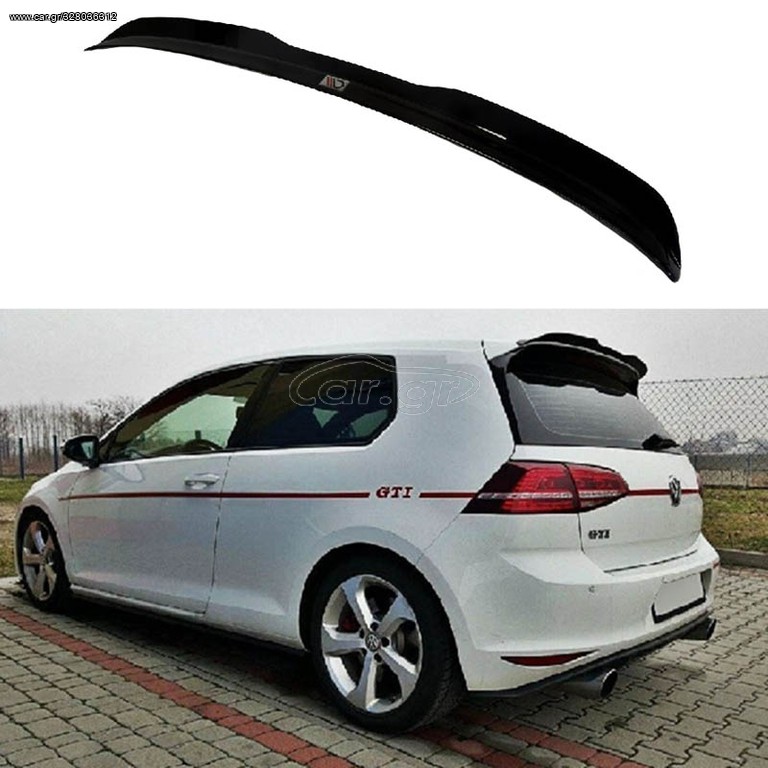 Αεροτομή Οροφής Πρόσθετο Για Vw Golf VII (7) 12-17 Για GTI & R Έκδοση Gloss Black Maxton Design Από Abs Πλαστικό 