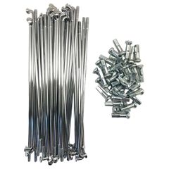 Ακτίνες 9g 172mm νίκελ με νίκελ καψούλια ενισχυμένες 3.6mm Super Bright RCB RACING BOY