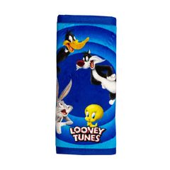 Μαξιλαράκι Ζώνης Ασφαλείας Looney Tunes \'\'Tweety-Bugs Bunny-Daffy Duck-Sylvester\'\'  Βελούδινο Μπλε 1 Τεμάχιο