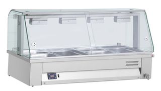 Bain marie MBV67 επιτραπέζιο με βιτρίνα 76cm