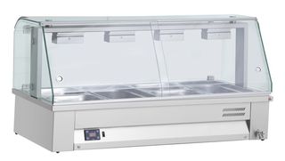 Bain marie MBV614 επιτραπέζιο με βιτρίνα 141cm