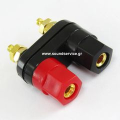 CS-03D ΒΥΣΜΑ ΕΝΙΣΧΥΤΗ - ΗΧΕΙΟΥ ΣΦΙΓΚΤΗΡΑΣ ΚΑΛΩΔΙΟΥ ΜΑΥΡΟ/ΚΟΚΚΙΝΟ BINDING POST