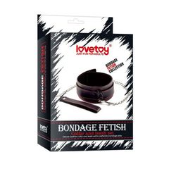 Lovetoy Collar & Leash Bondage Black-thumb-6