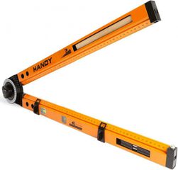 ΓΩΝΙΟΜΕΤΡΟ ΑΛΟΥΜΙΝΙΟΥ (ΣΤΕΛΑ) ΜΕ ΑΛΦΑΔΙ 50+50 CM Β.Τ. HANDY 11000  00982