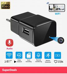 1080P Wifi Mini Camera USB Charger with Micro Body Camera 