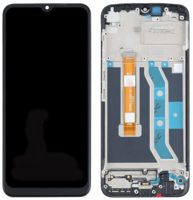 Realme (4908747) LCD Touchscreen (incl. frame) - Black, Realme C21Y (RMX3261, RMX3263)