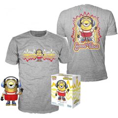 Set figure POP & Tee Minions Roller Skating Stuart Metallic Exclusive Small
