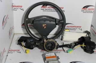 Αερόσακος  Set  PORSCHE CAYENNE (2003-2010)     οδηγού με τιμόνι, συνοδηγού, ταινία εγκέφαλος,ζώνες