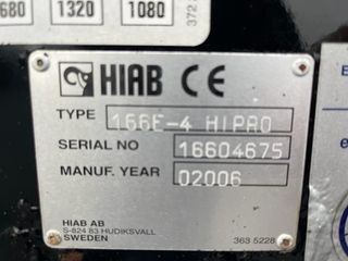 Γερανοί Hiab 2006 Hiab '06 166 E HIPRO ΑΣΎΡΜΑΤΟ-thumb-1