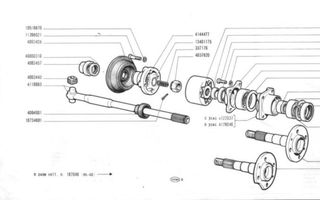 Παξιμάδι Ημιαξονίου (τετράγωνο) Fiat 850 - 850T - 900T-thumb-1