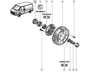 ΑΠΟΣΤΑΤΗΣ-ΔΑΚΤΥΛΙΟΣ ΠΙΣΩ ΦΡΕΝΟΥ RENAULT TRAFIC, MASTER-thumb-3