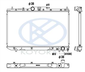 ΨΥΓΕΙΟ ΝΕΡΟΥ ΚΑΙΝΟΥΡΙΟ ΙΑΠΩΝΙΚΟ TOYOTA AVENSIS T22 D-4D AVA TO2324 BEHR HELLA 8MK 376 781-051 FRIGAIR 0115.3098 KOYO PL011915 MAHLE CR1688000S NISSENS 64643A NRF 53420 VALEO 735075 164000G010