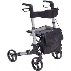 Περιπατητήρας Αλουμινίου Πτυσσόμενος Rollator Platinum Ασημί Mobiak 0803160 - Mobiakcare