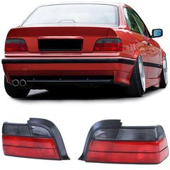 Πίσω φώτα κόκκινο μαύρο ζευγάρι κατάλληλο για BMW 3 series E36 coupe convertible 90-99