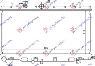 ΨΥΓ. 1.6-2.0-2.5 ΒΕΝΖ (34x68,6x16)(ΑΝ.ΚΥ  για SUBARU IMPREZA 01-08